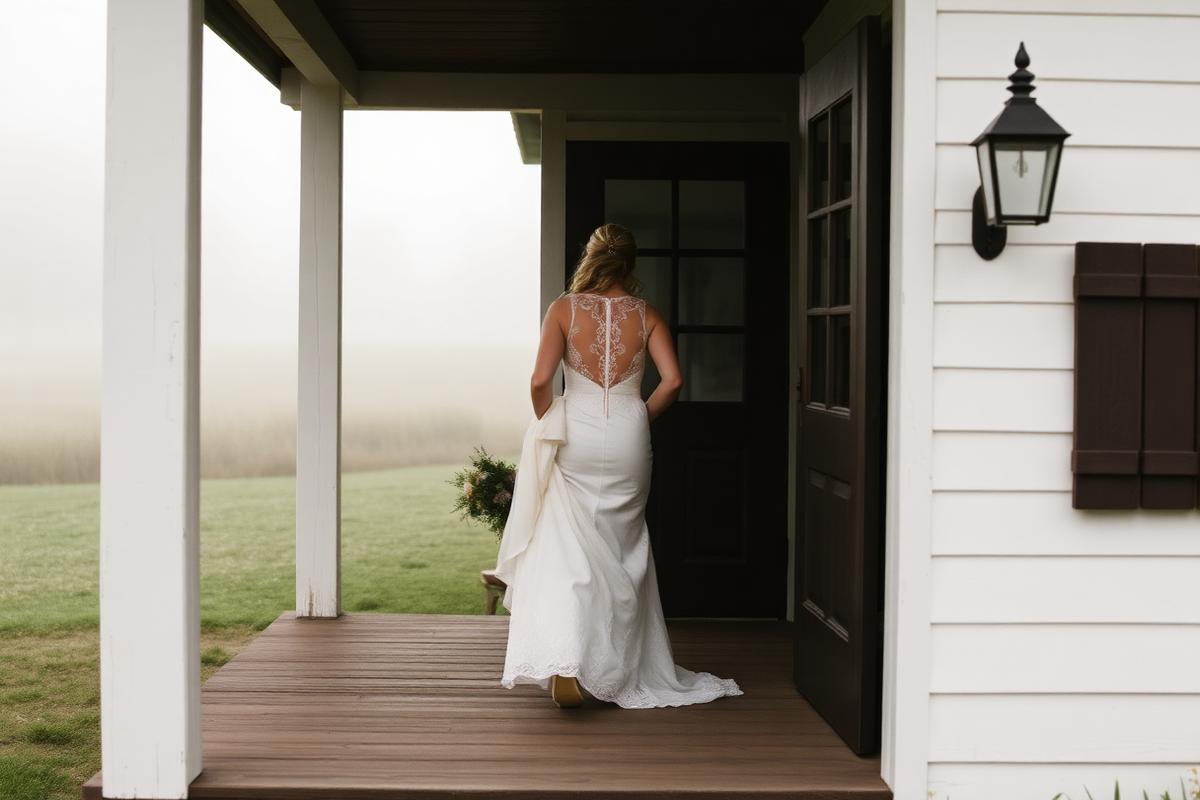 A wedding guest laughing during the reception, shot in available light